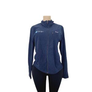 Patagonia Synchilla Women's Navy Blue Long Sleeve Full-Zip Fleece Jacket Size M